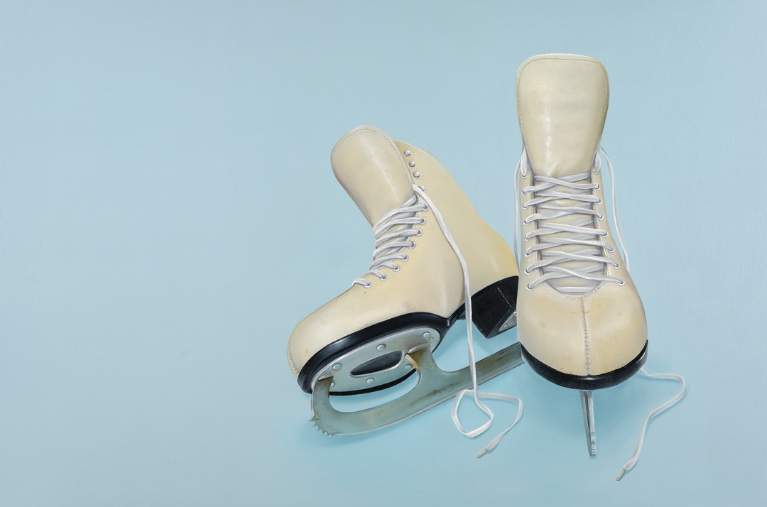 AVAILABLE - Laces & Blades, 36"x24", Oil on canvas, $1,700