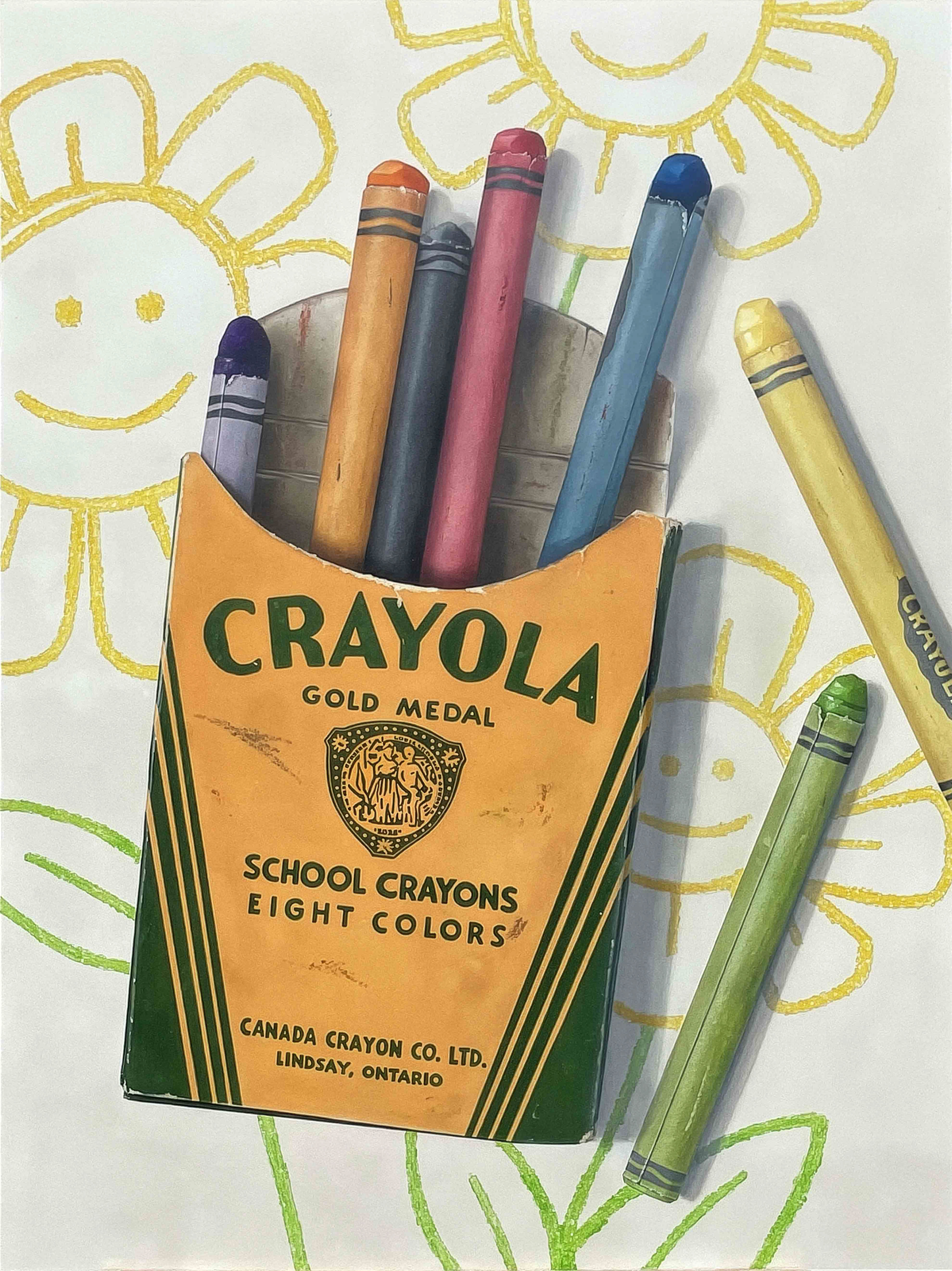 AVAILABLE - Joyce's Crayons, 30"x40", Oil on Wood, $4,200