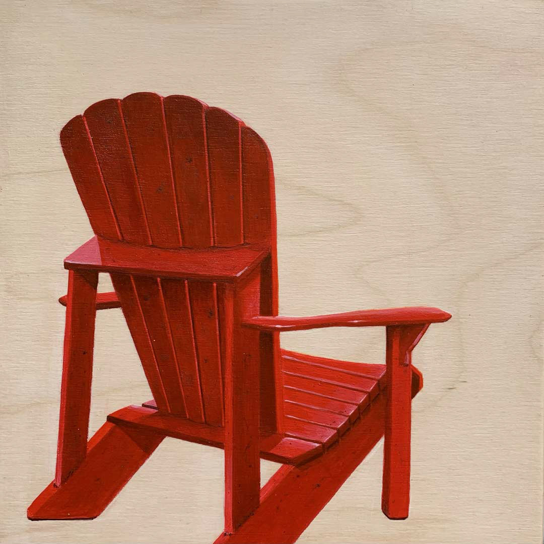 SOLD – Lazy Days, 8"x8", Acyrlic on wood