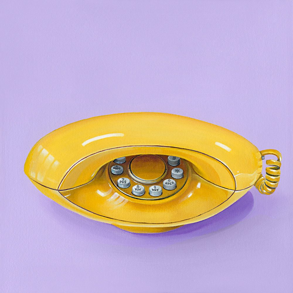 AVAILABLE - Banana, 12"x12", Acyrlic on canvas, $400