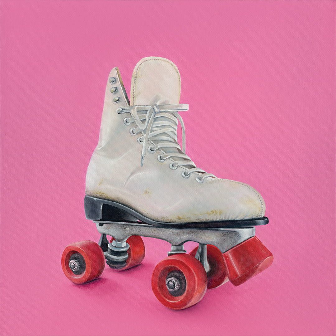 SOLD – Take Me to the Rink, 12"x12", Oil on canvas