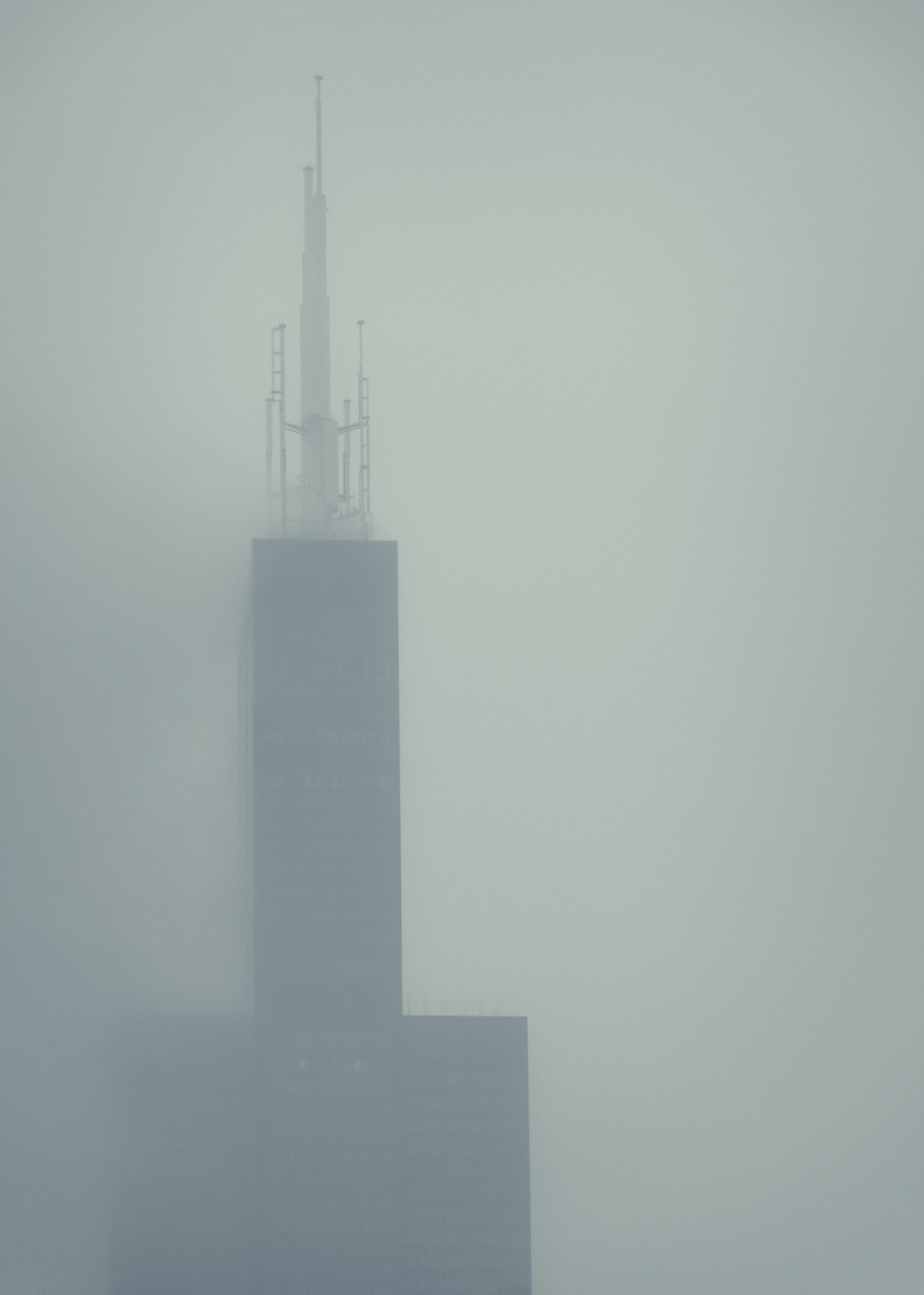 Sears Tower on a foggy Morning