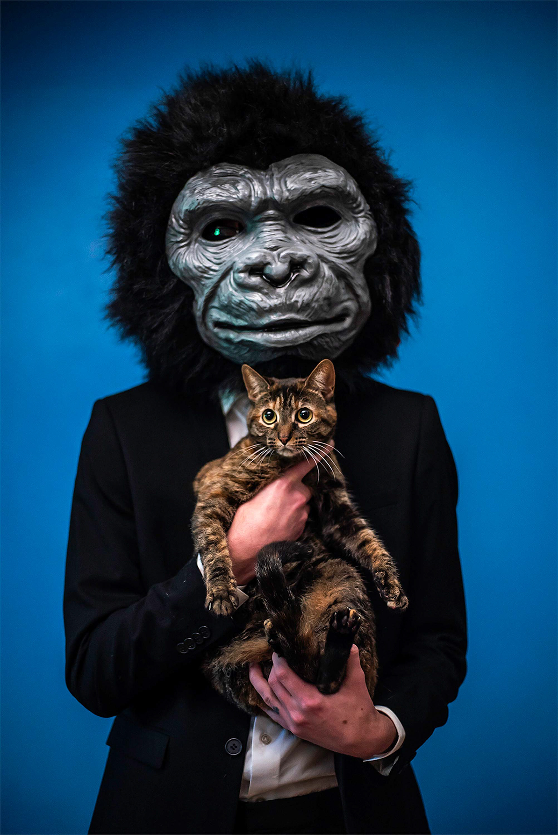 Gorilla me w/ Lulu - she hates being picked up.