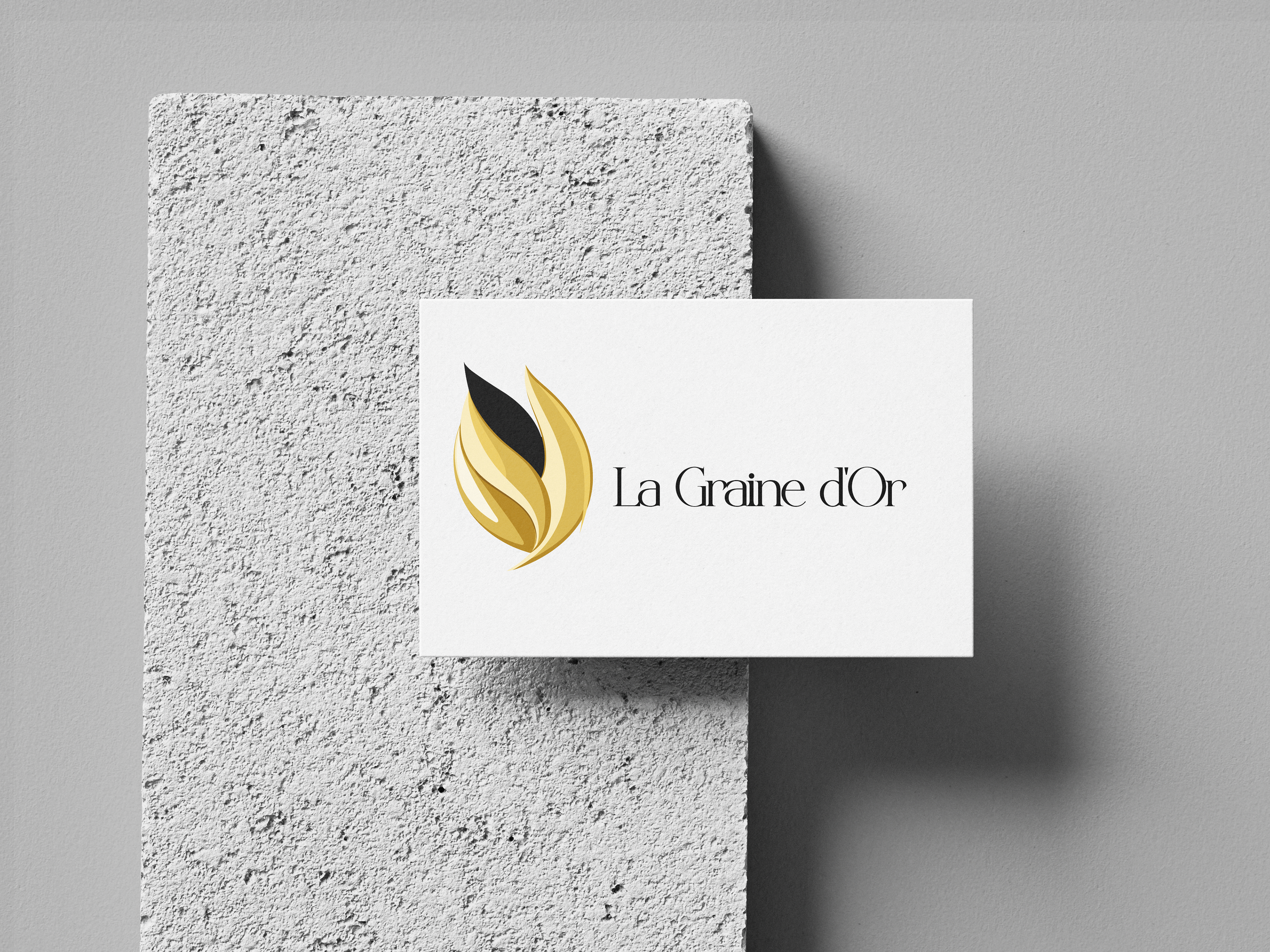 Logo et identité visuelle La Graine d'Or (cosmétique)