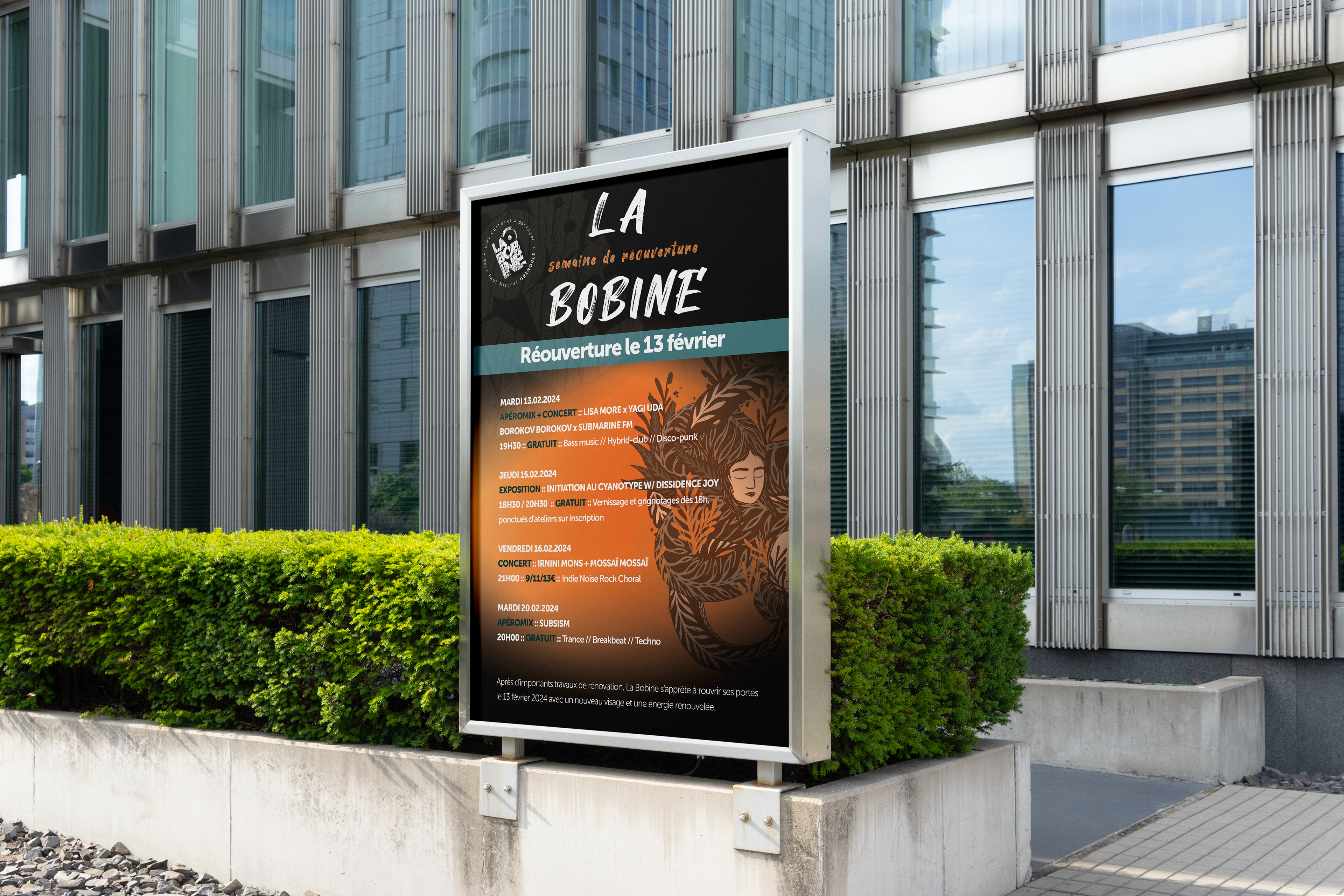 Affiche réouverture après travaux
