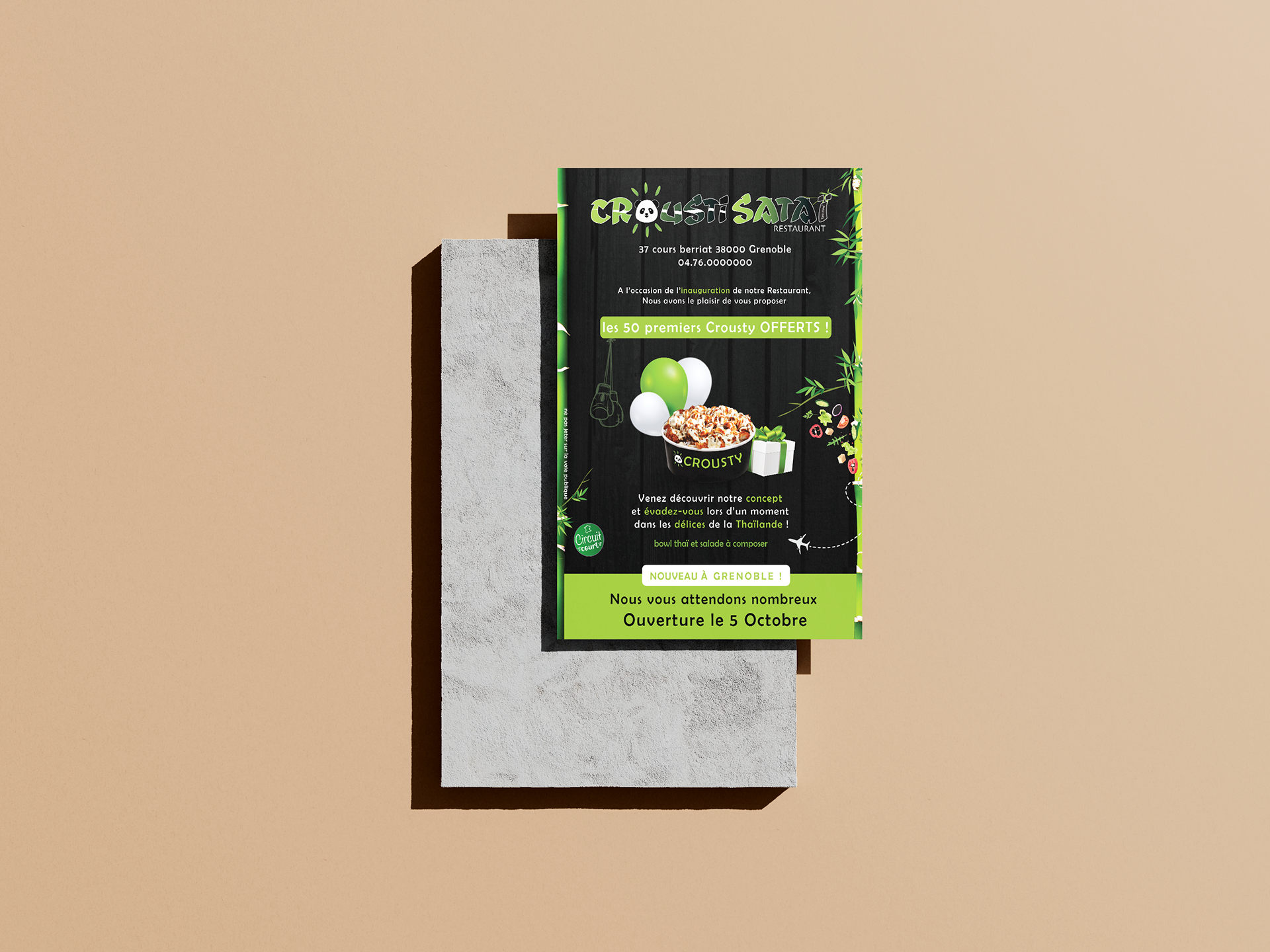 Flyer Crousti Sataï (Grenoble)