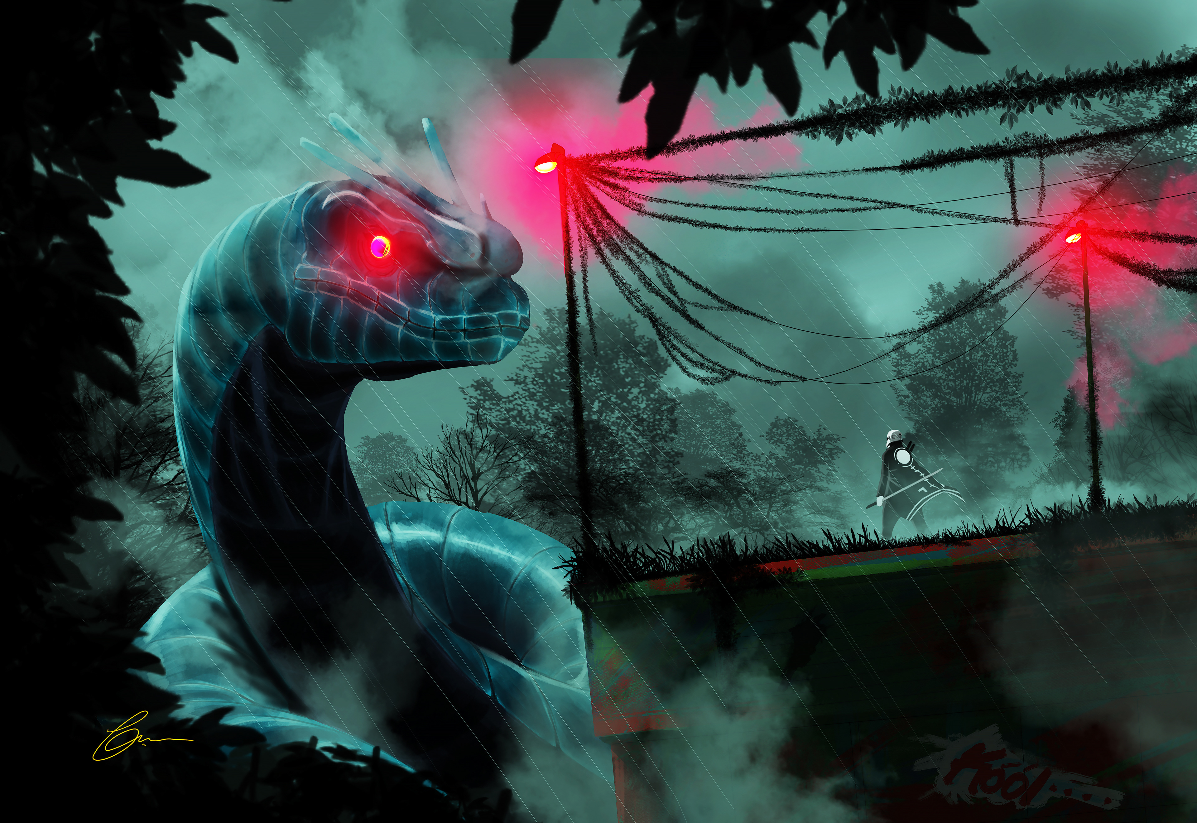 Giant Serpent illustration