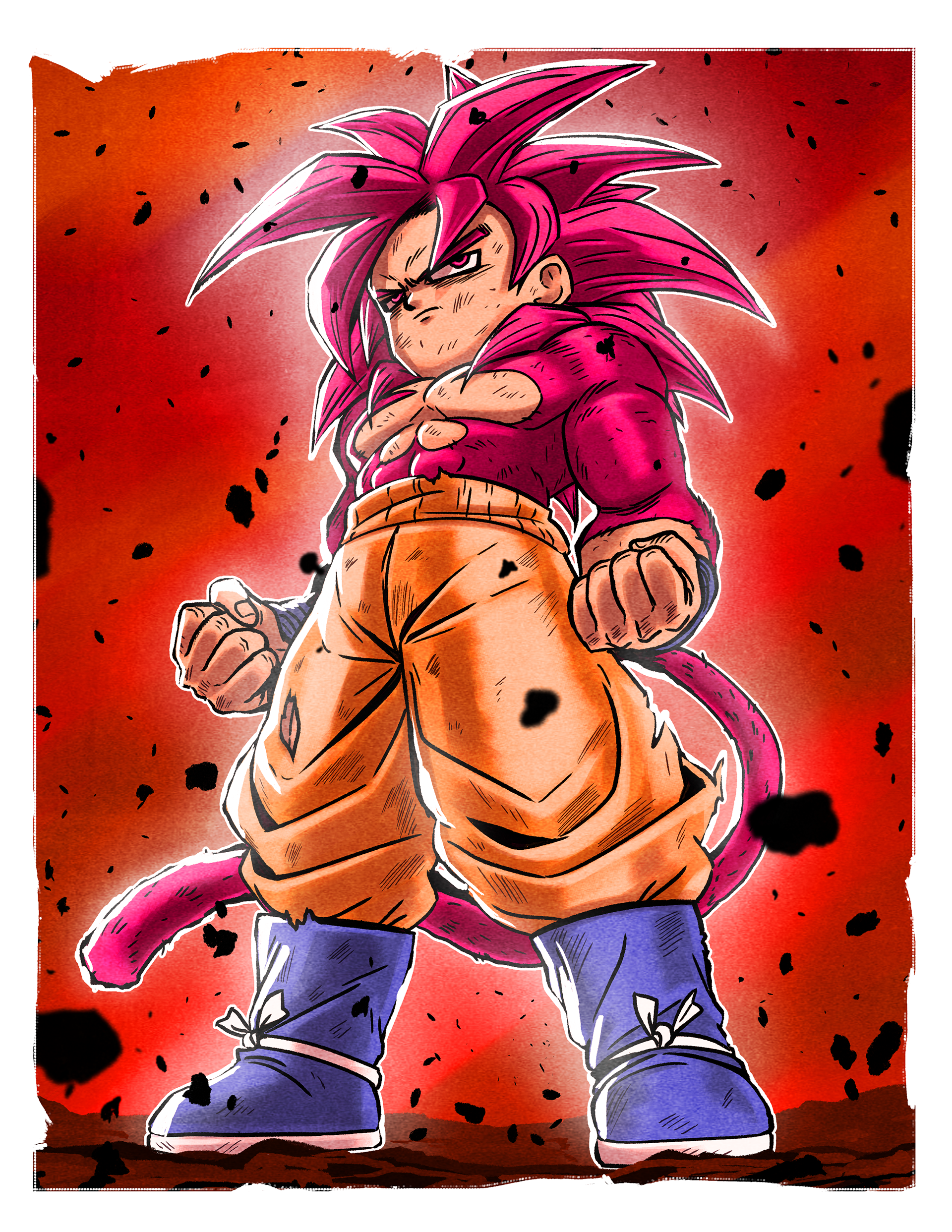 KID GOKU SUPER SAIYAN 4 