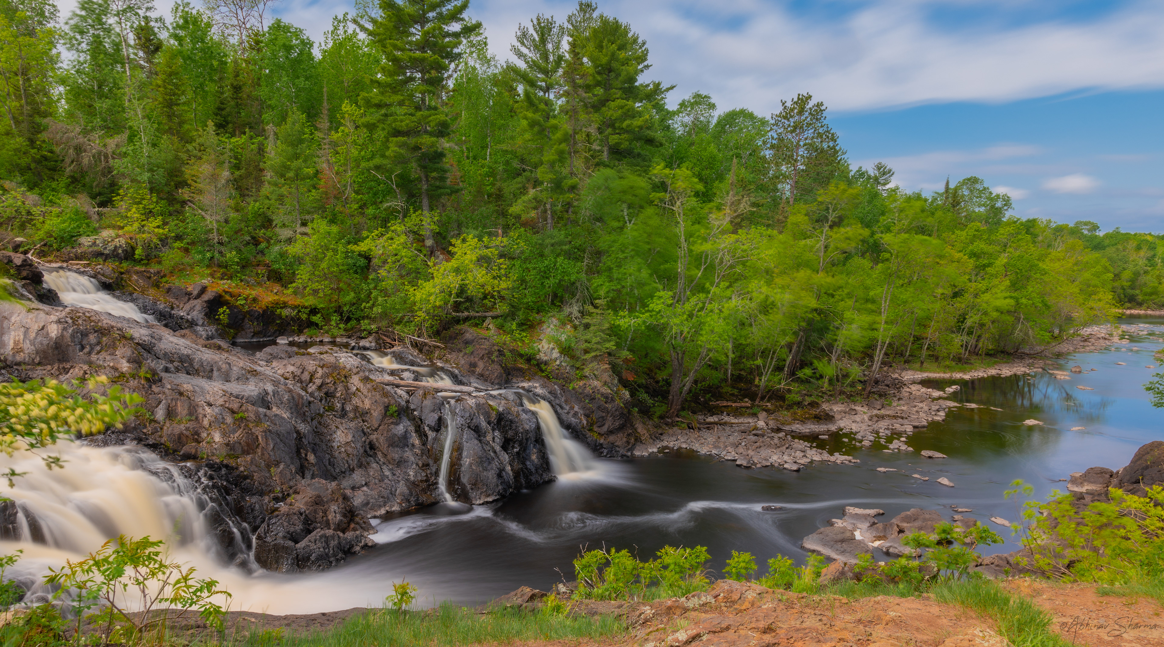 The Kawishwi falls in norther MN