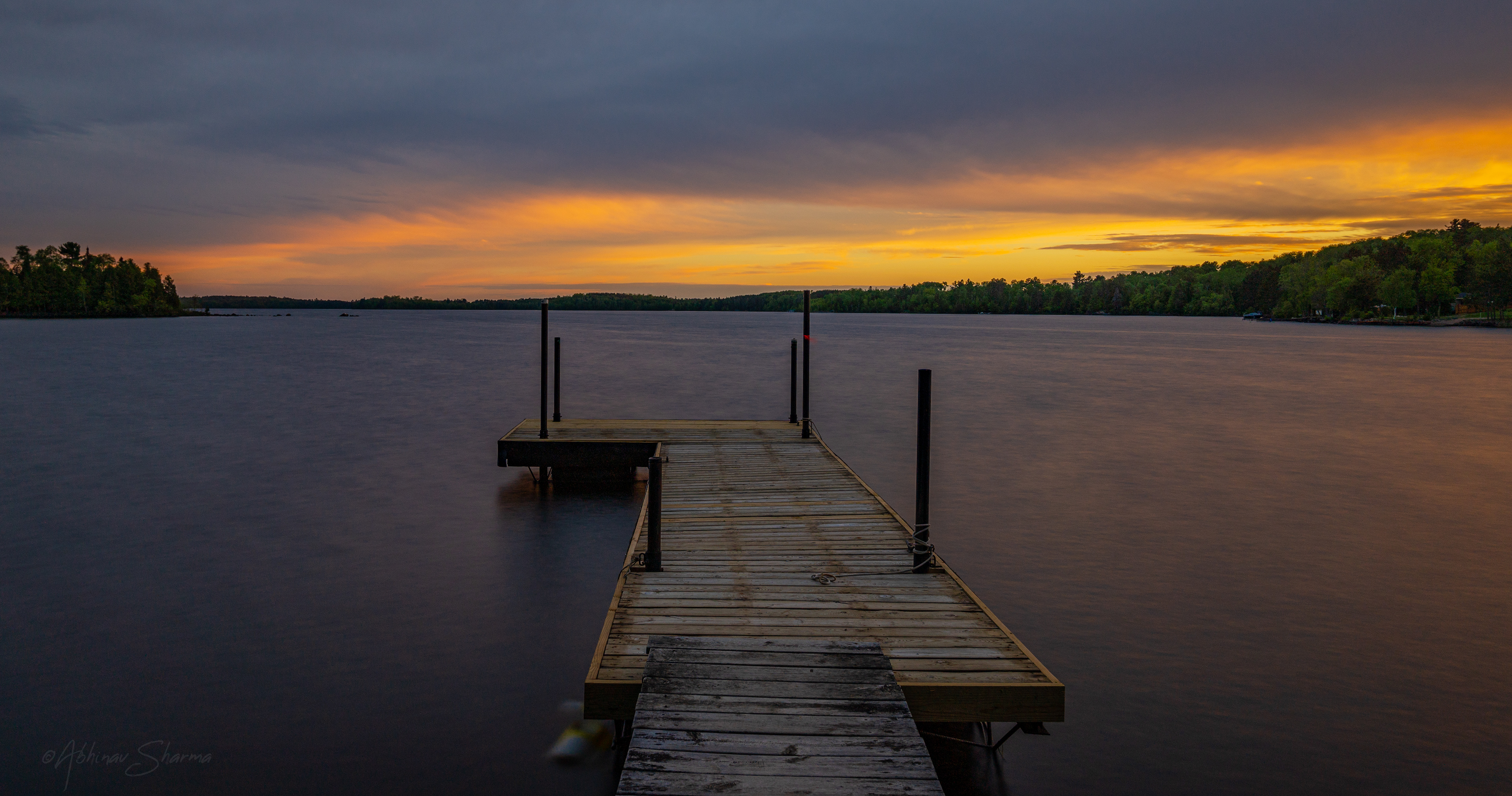 Sunset at White Iron Lake, Minnesota