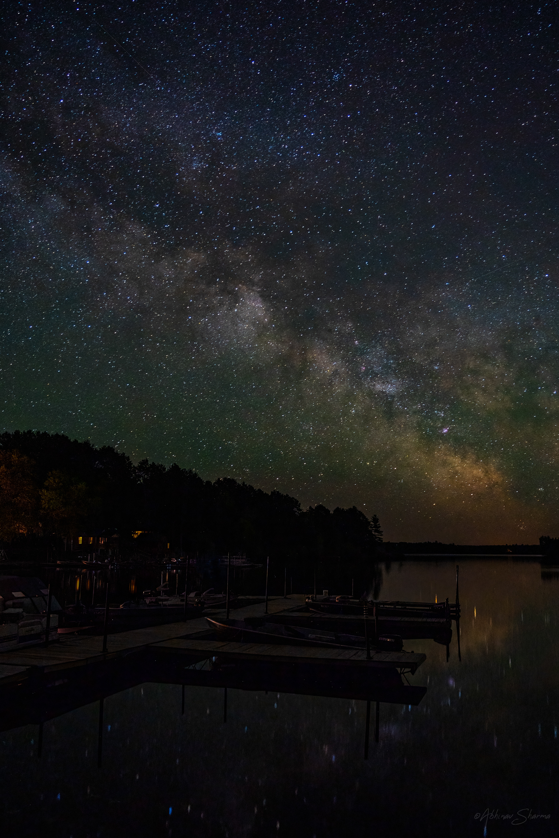 The Milky Way at midnight, Notrh Minnesota