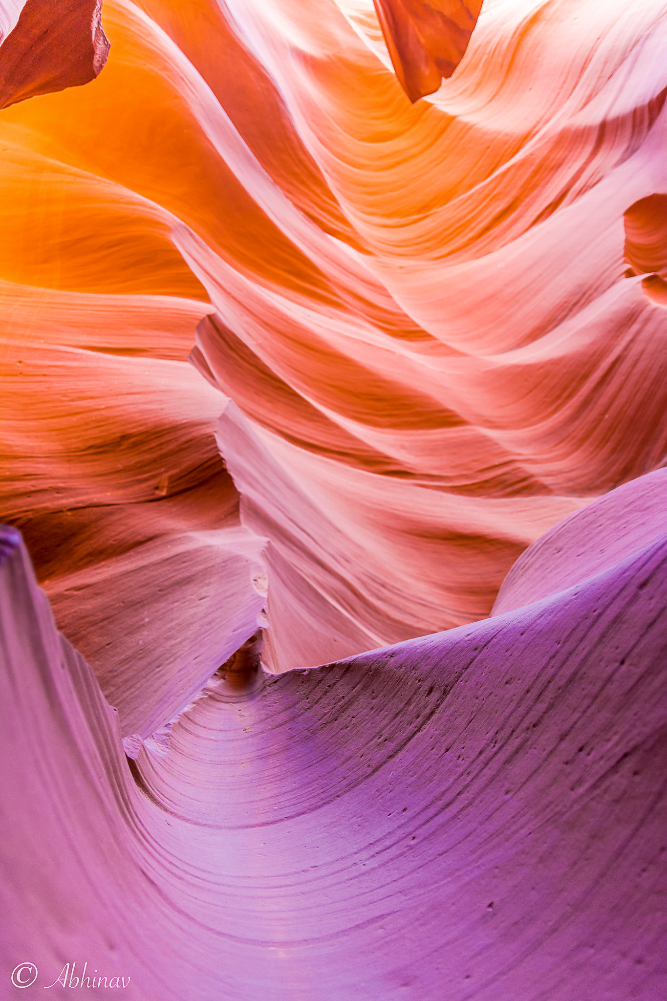 Painting at the Antelope Canyon, Arizona