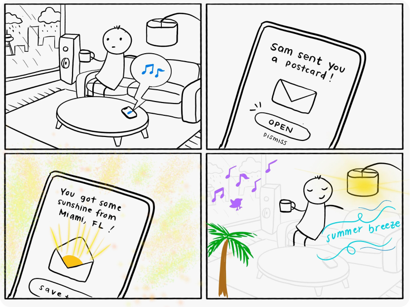 Storyboard 2 with social connection aspect.