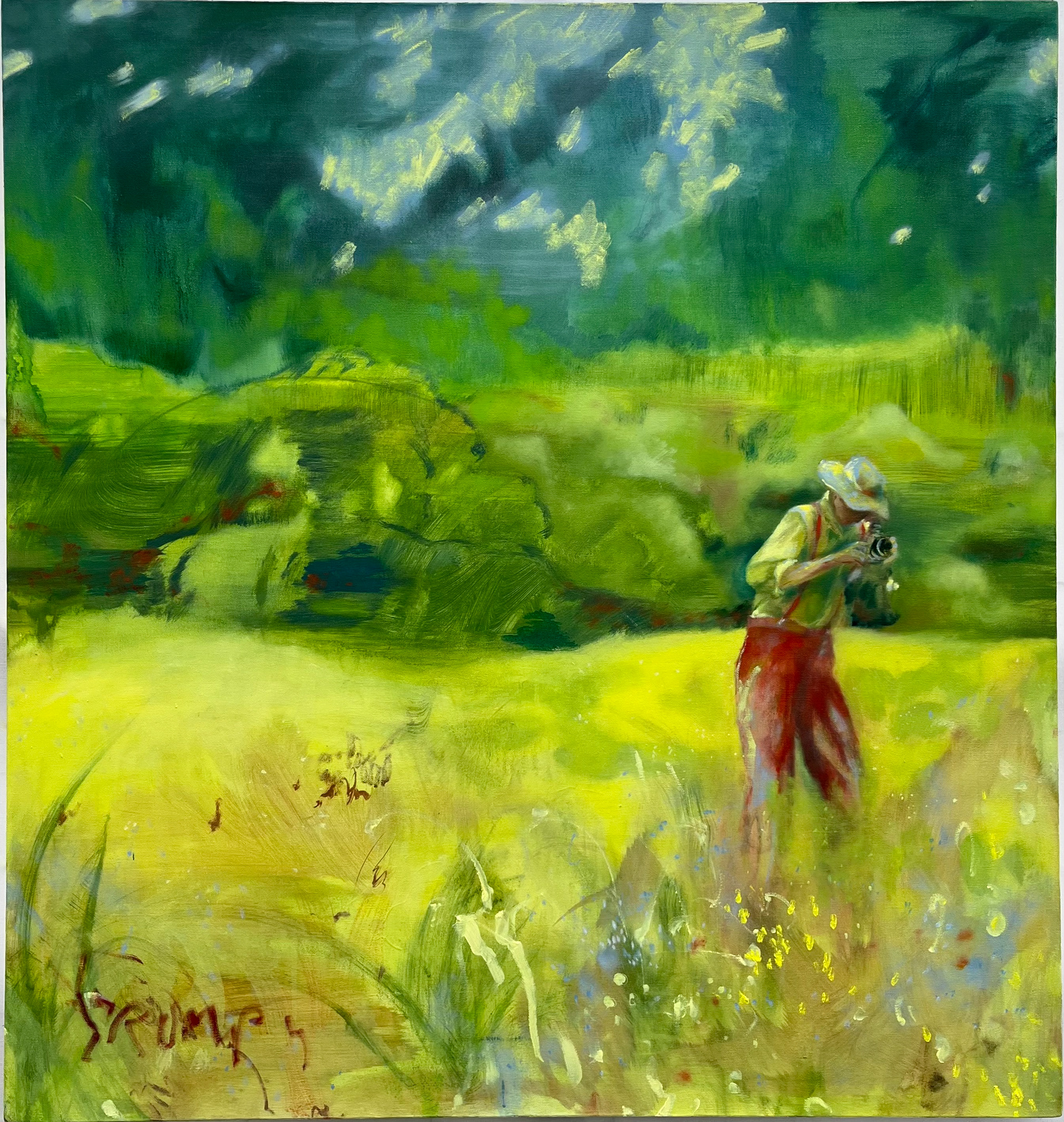 Grumpy, 2022. Oil on canvas. 100 x 100 cm.
