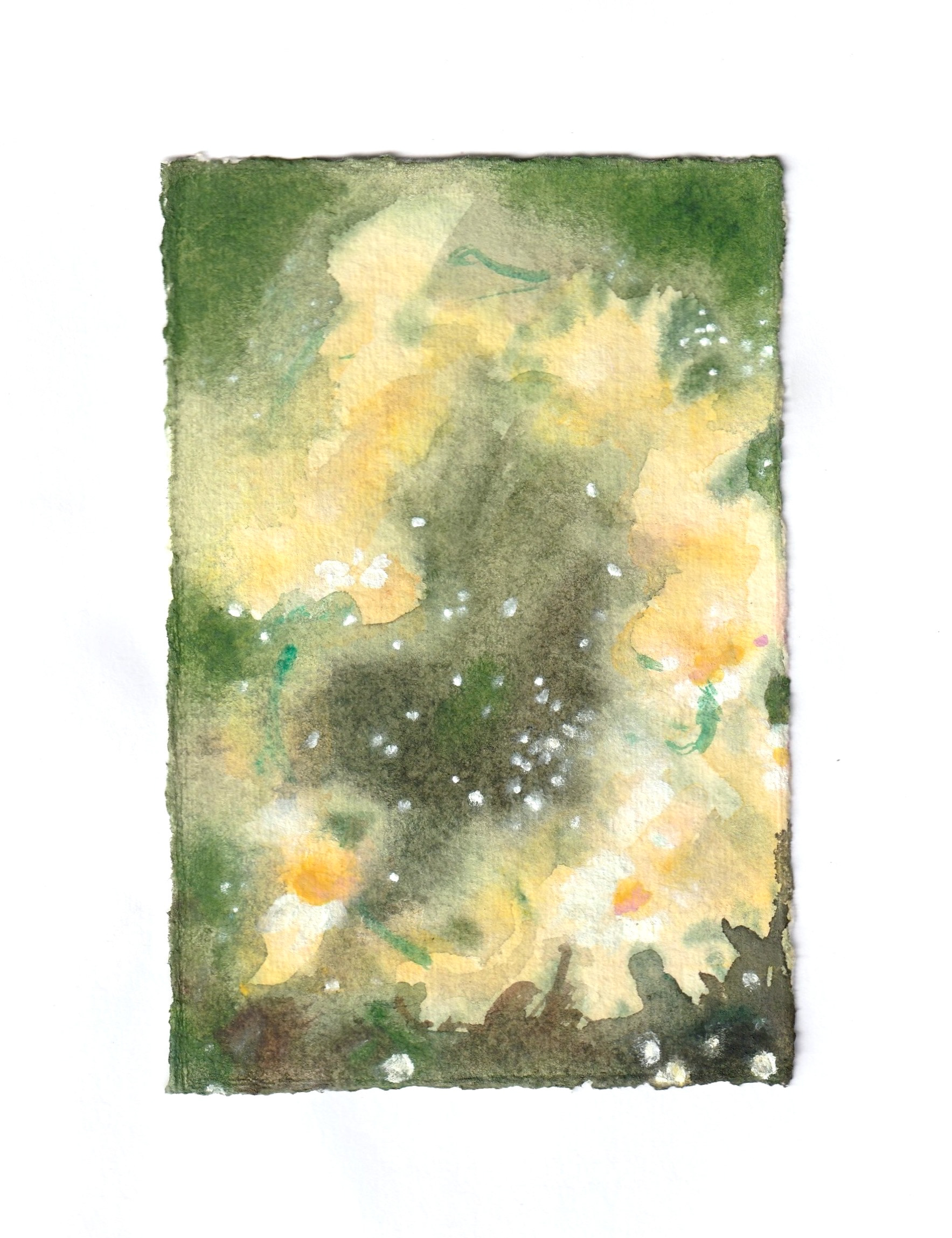 Daisy Chain, 2023. Acrylic on paper. 10 x 15 cm