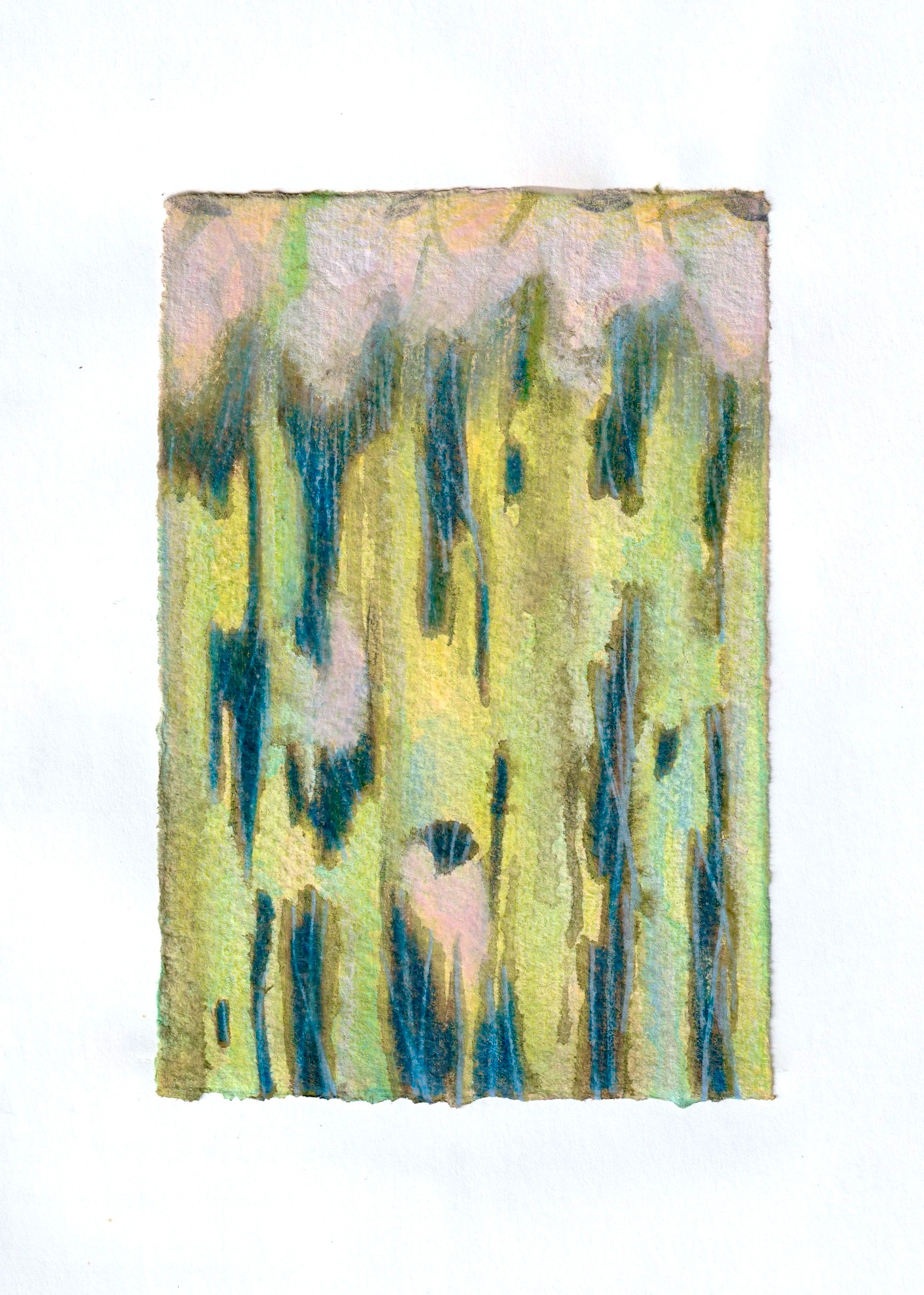 To Reach, 2023. Acrylic and pencil on paper. 10 x 15 cm