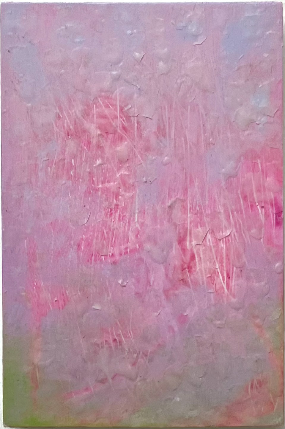 Garden III, 2024. Oil and wax on board. 10 x 15 cm.