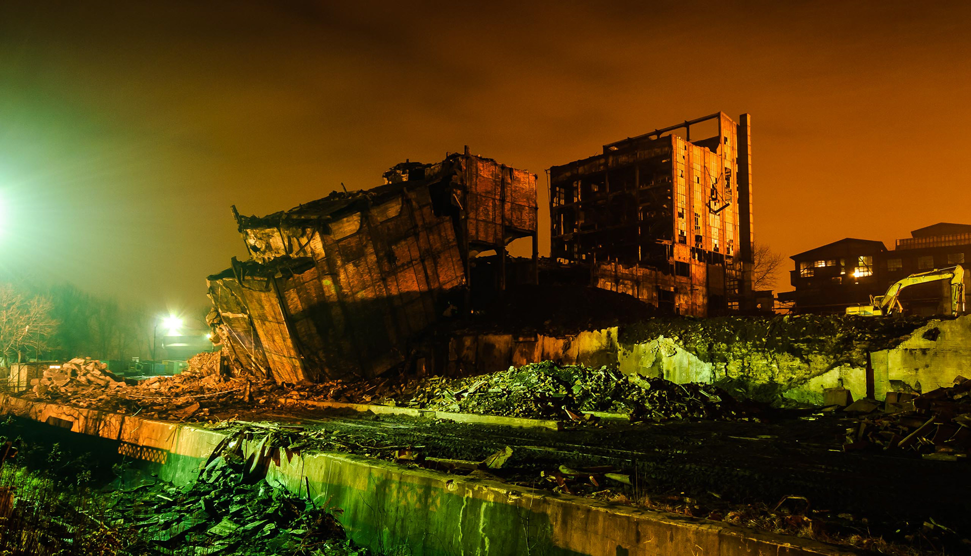 Ruiny na terenie koksowni w Zabrzu
