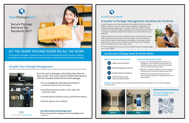 secure packaging sales collateral designs