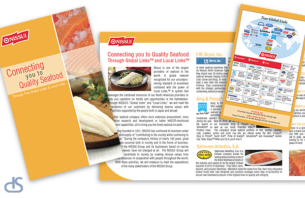 nissui tri-fold collateral design