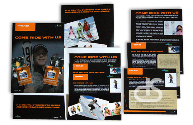 skiing sales kit design