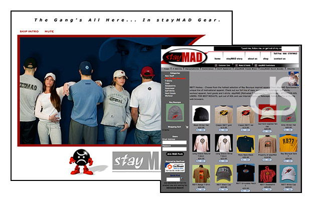 stayMAD ecommerce website design