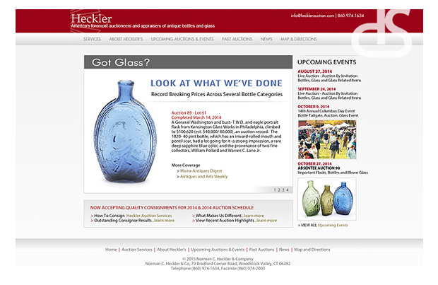heckler auction website design