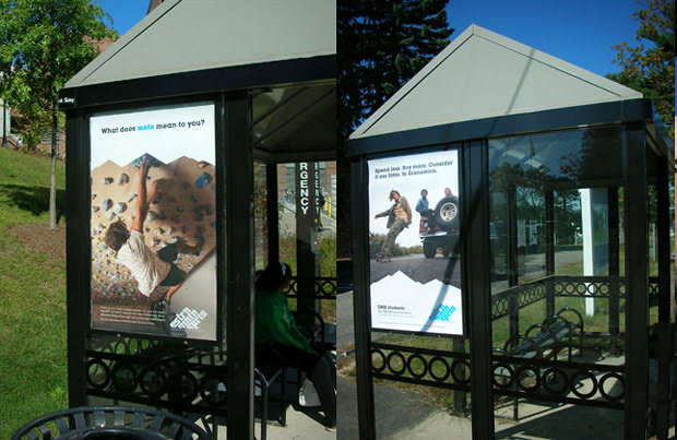 case study bus stop signage visual