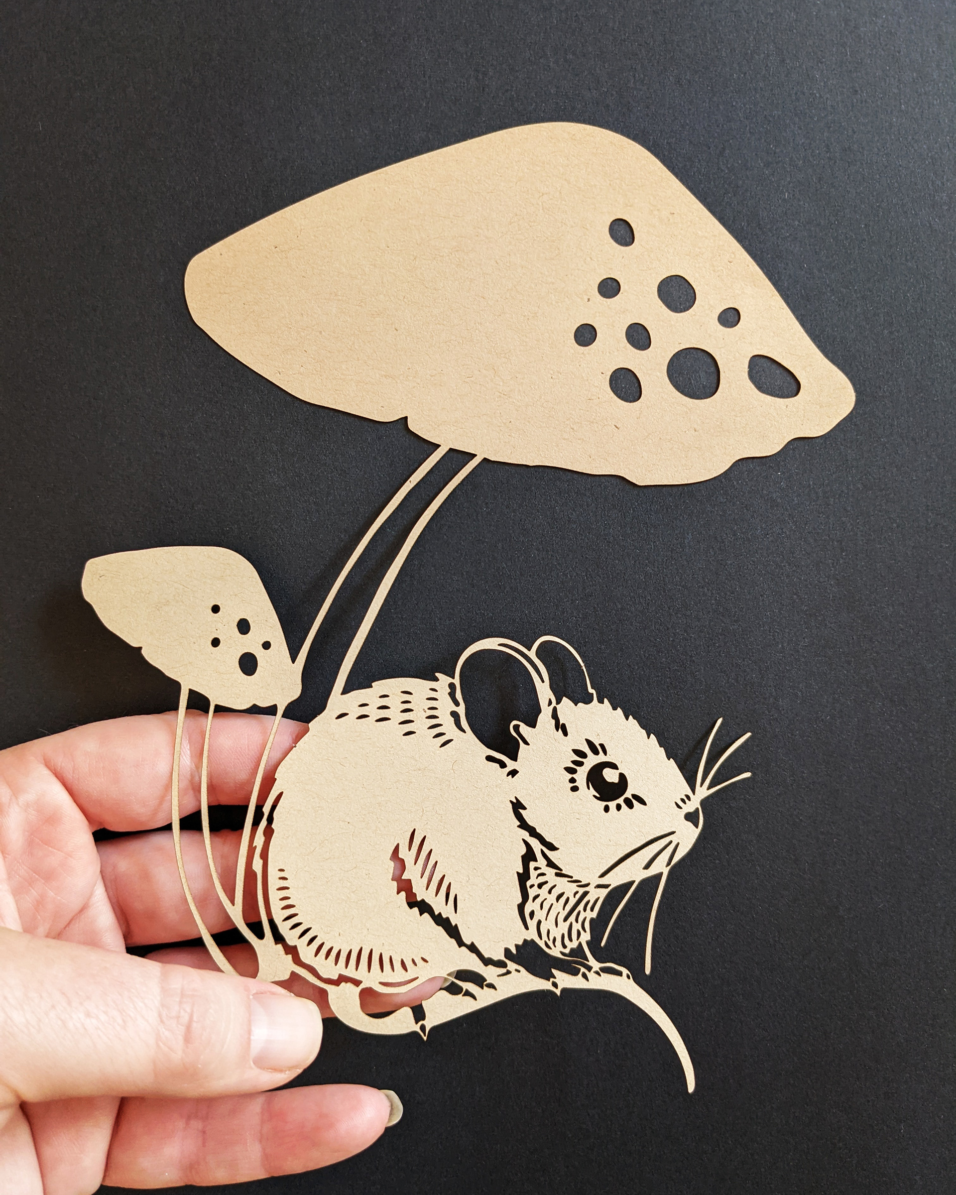 Mouse and Mushroom by Elizabeth Goss
