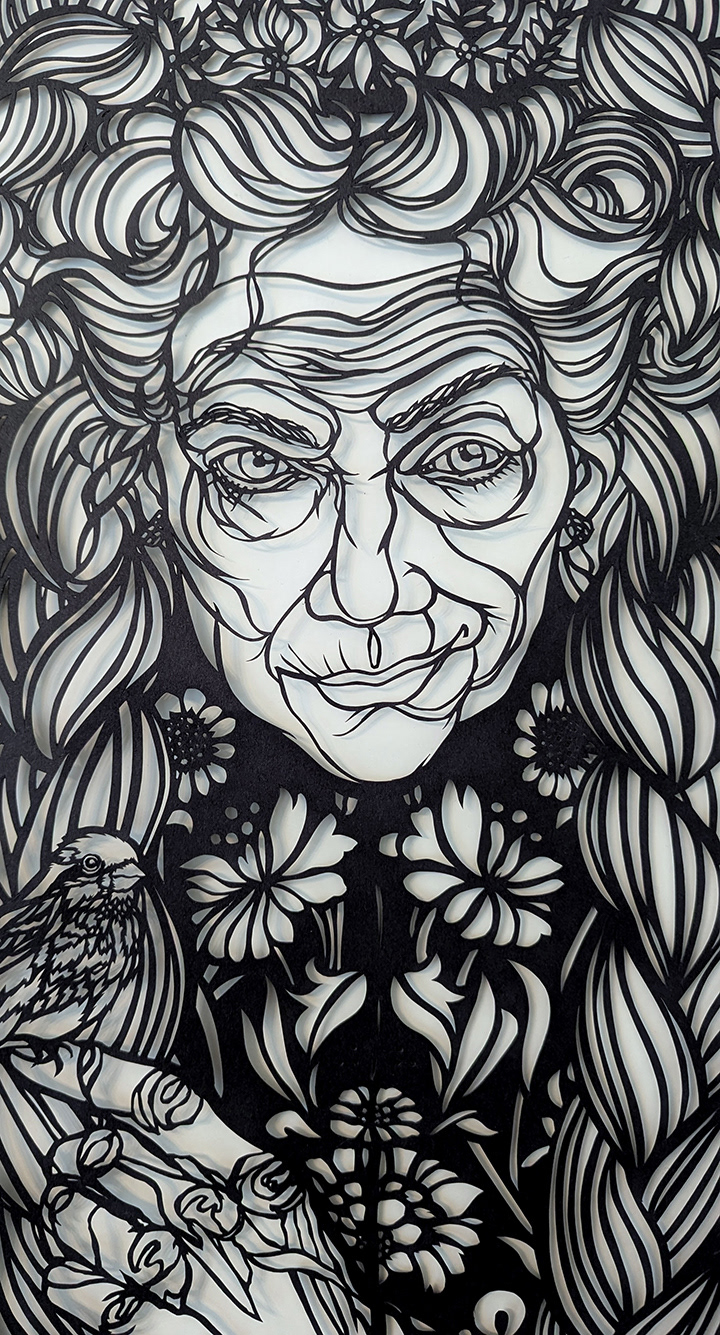 Detail from Fine Lines by Elizabeth Goss