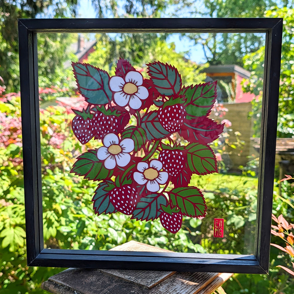 Strawberry by Elizabeth Goss (framed)
