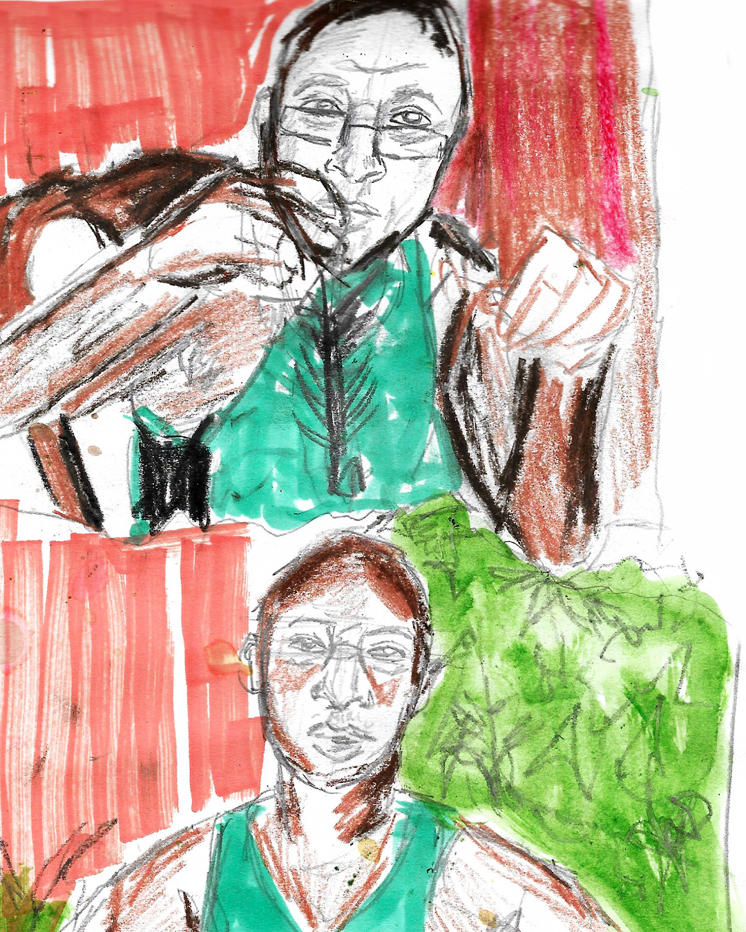 A collection of hand-drawings and collages to generate ideas for my refined digital or traditional paintings.