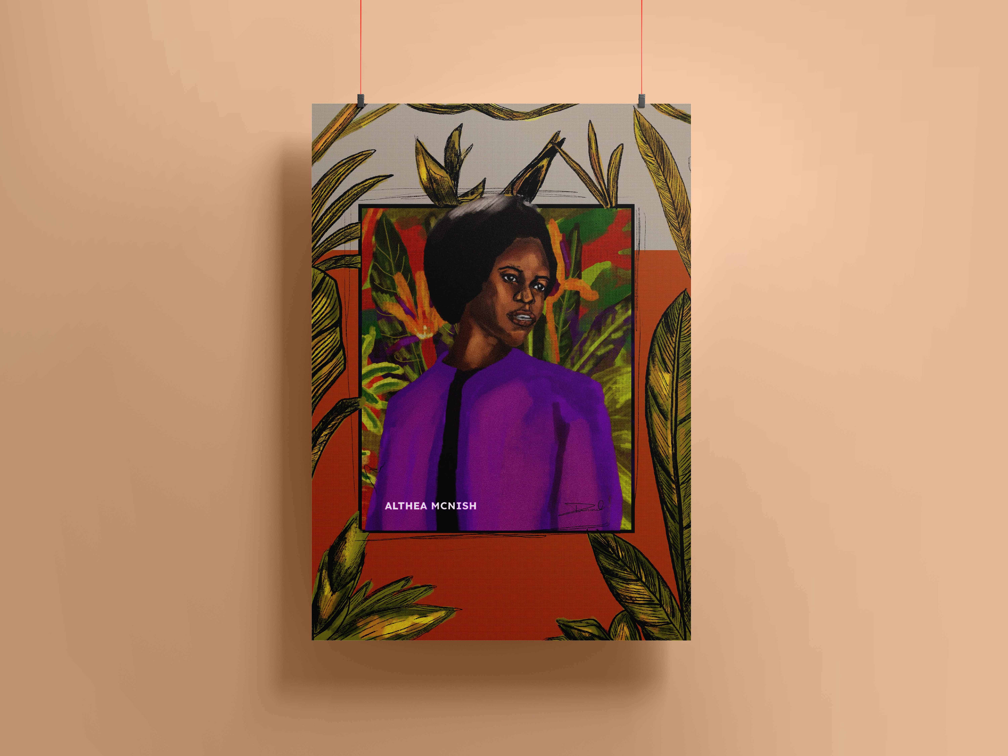 'Paved The Way' inspired by my dissertation on 'How the Caribbean Artist Movement between 1966- 1972 Reshaped Art and Culture in Britain'. It is a collection of portraits of key figures who to me are trailblazers.