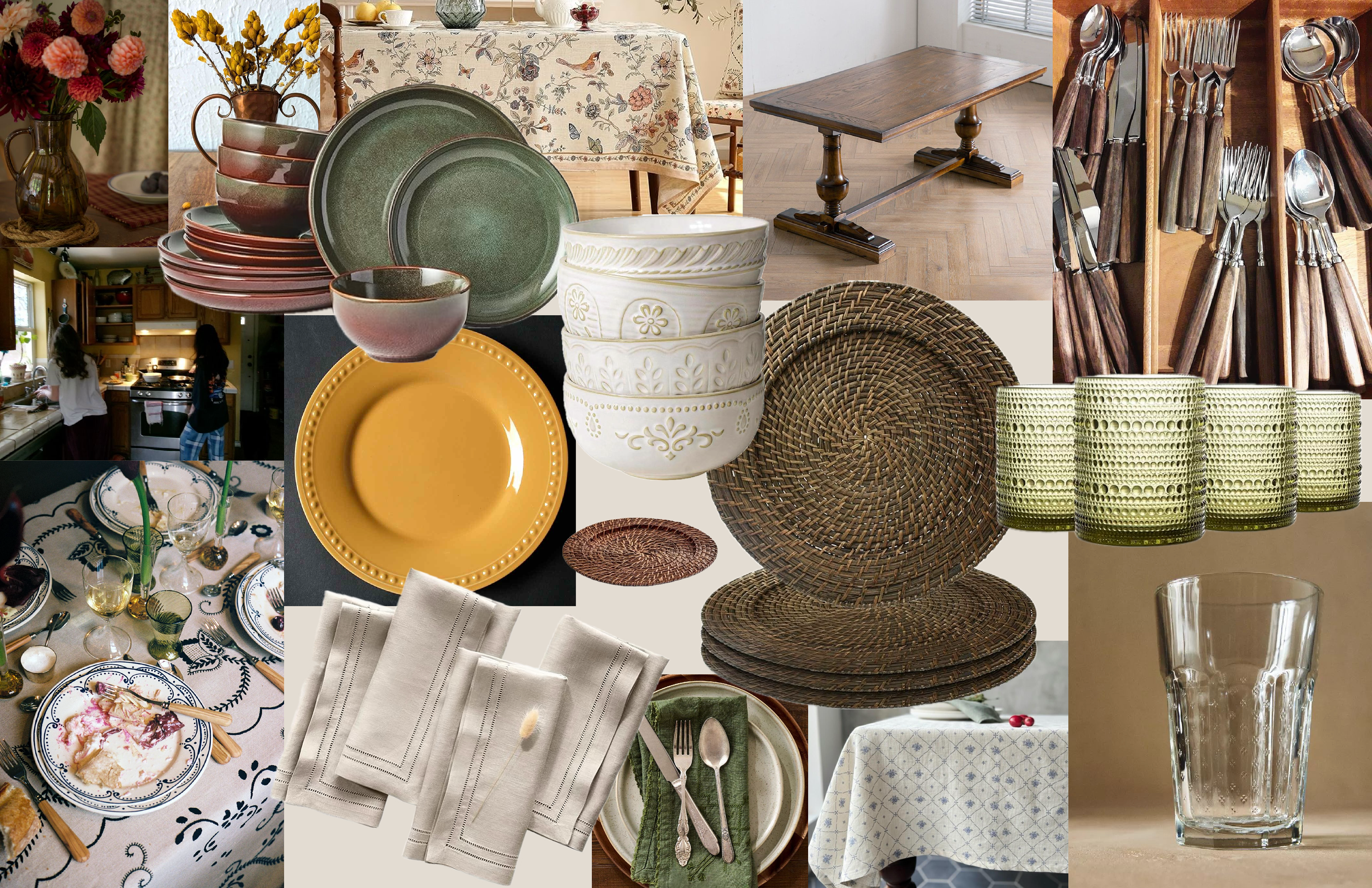 Dining Table Mood Board