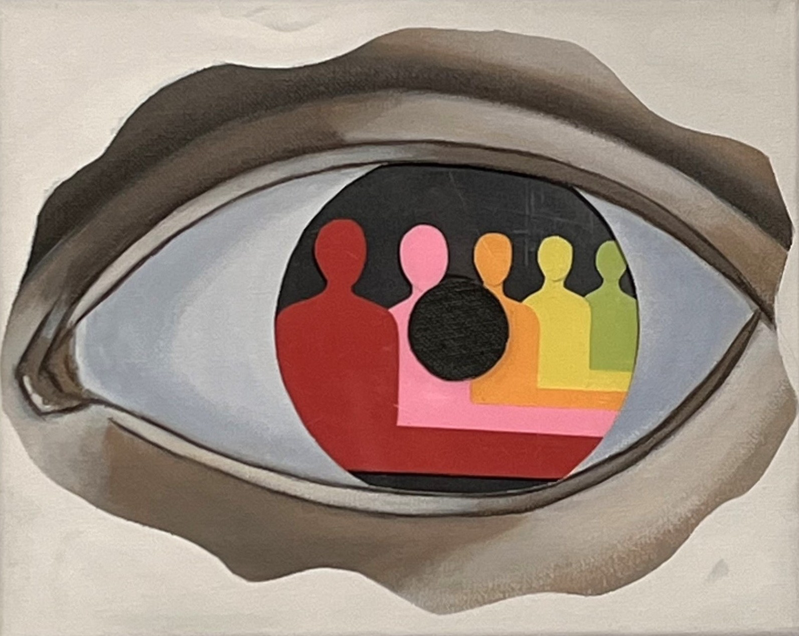 Selves #1, Mixed Media, 8x1in 2021