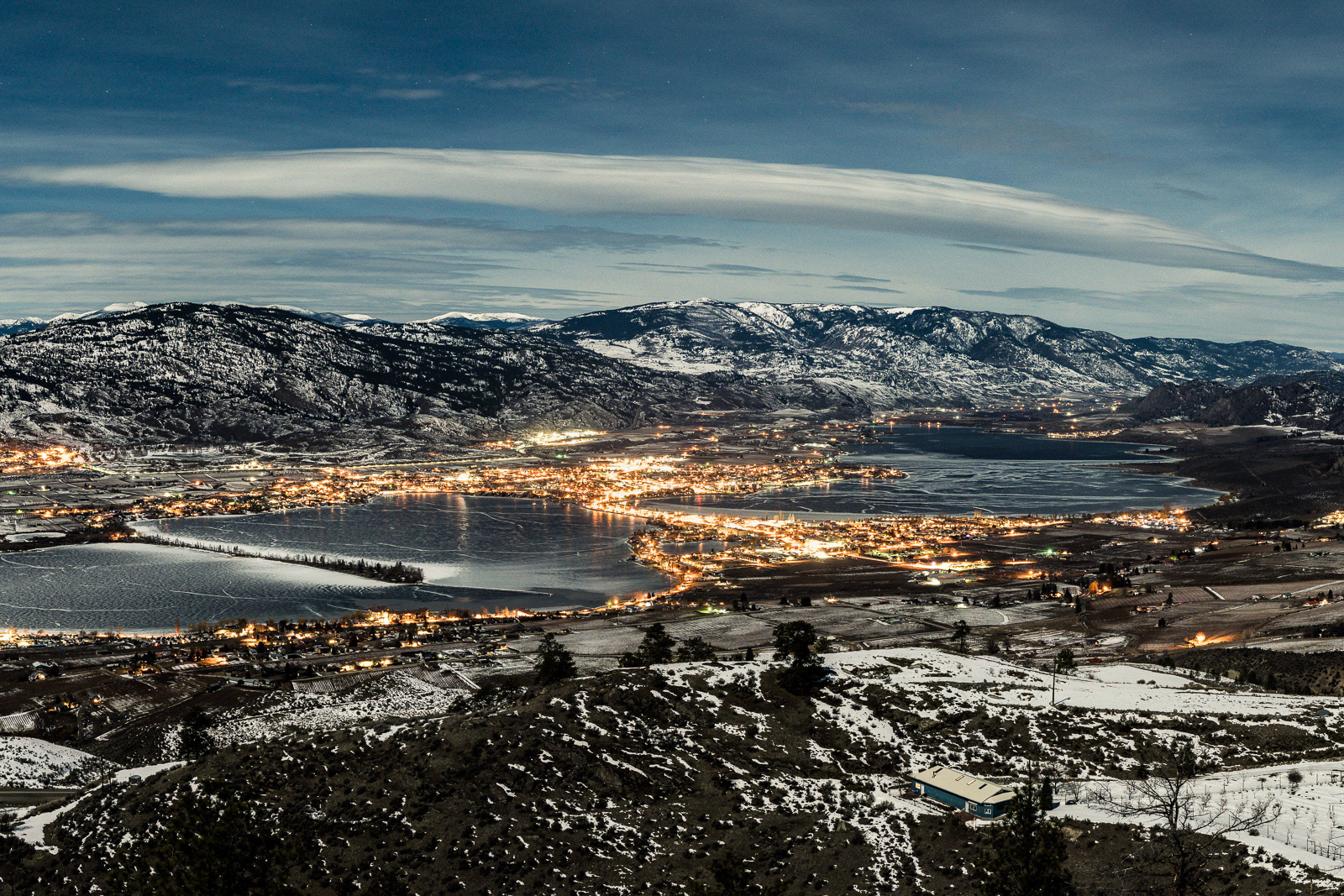 Full Moon Osoyoos Winter
