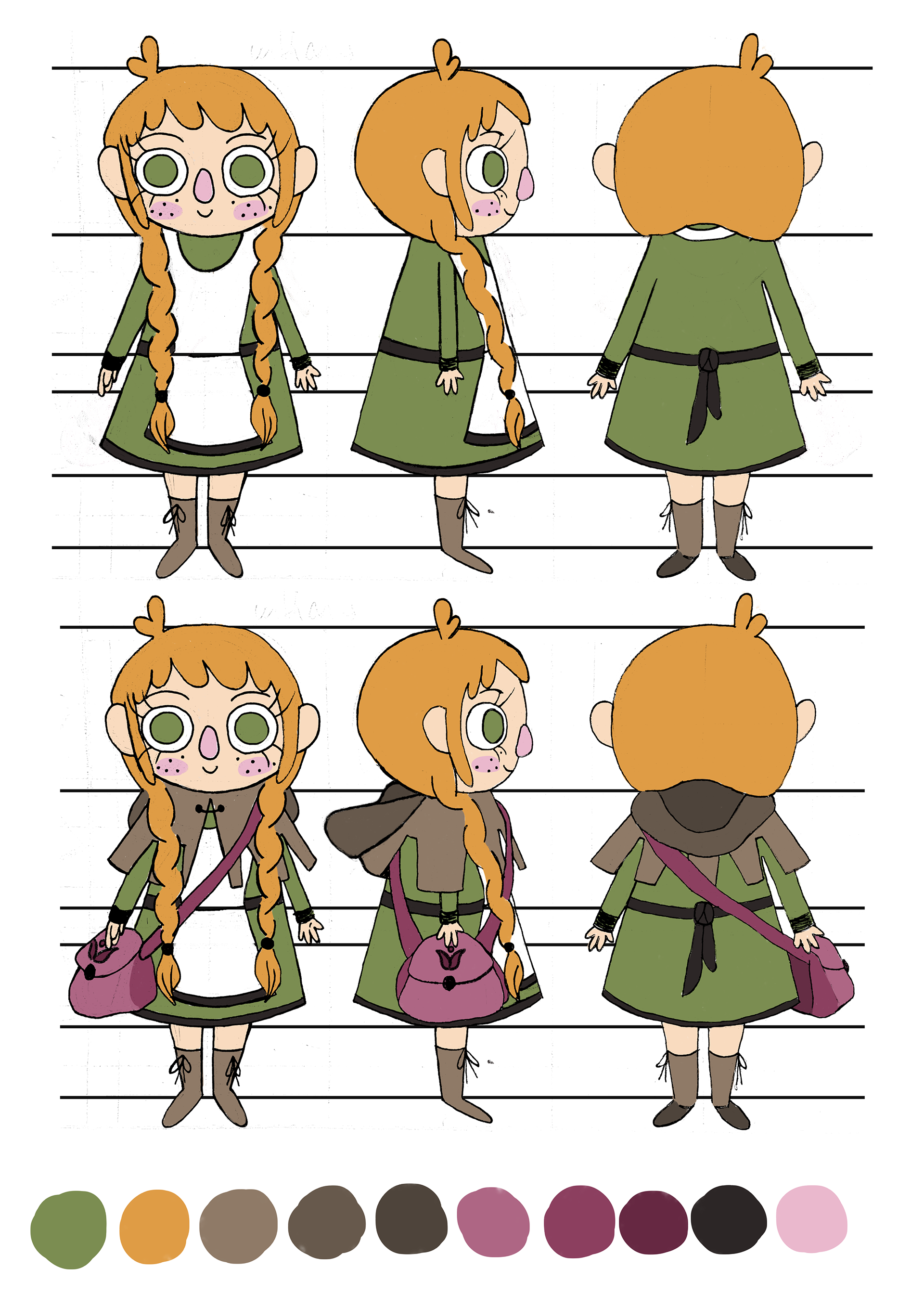 First character sheet - Valerija Culkova