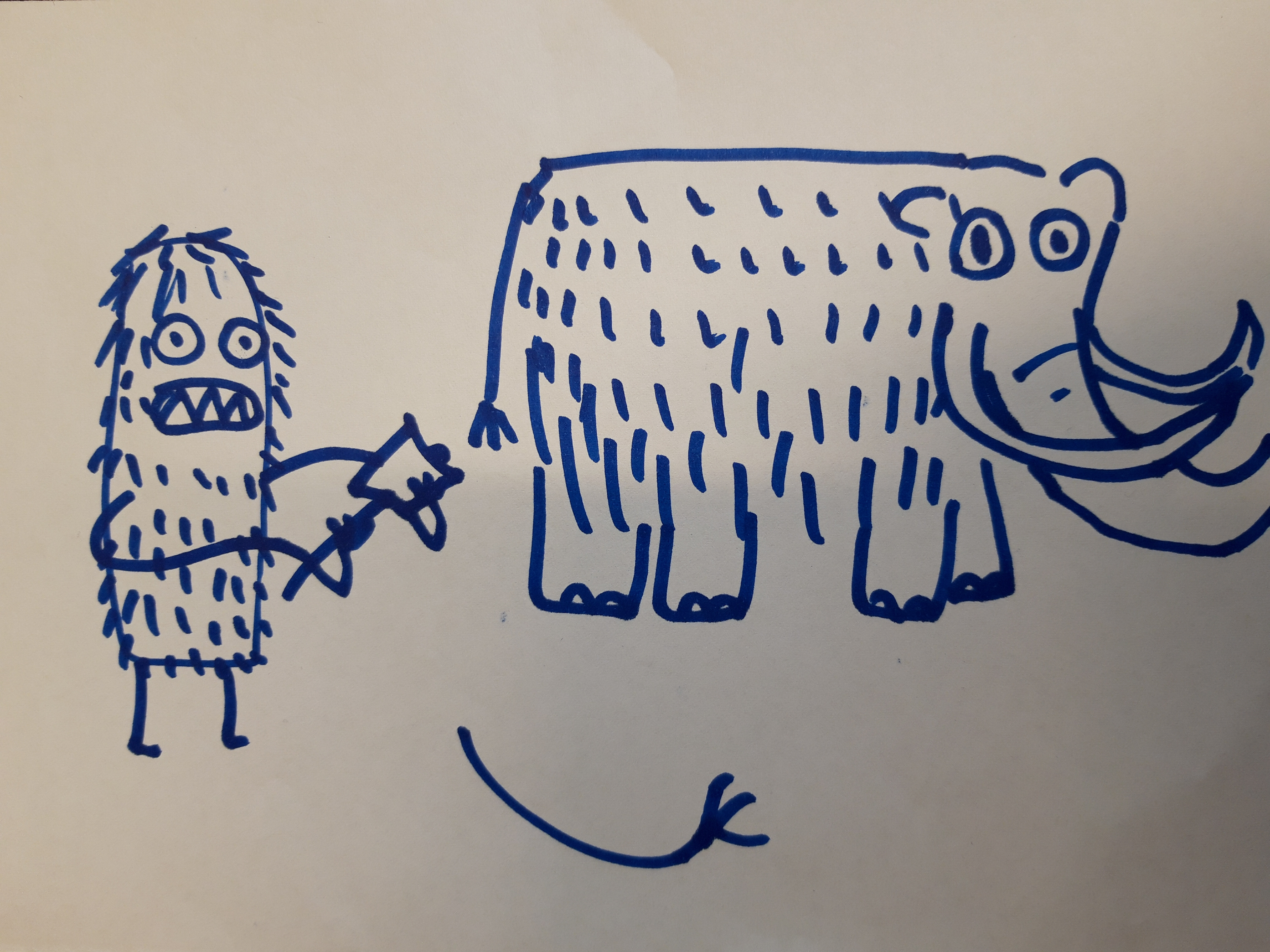 The first concept sketches for the game