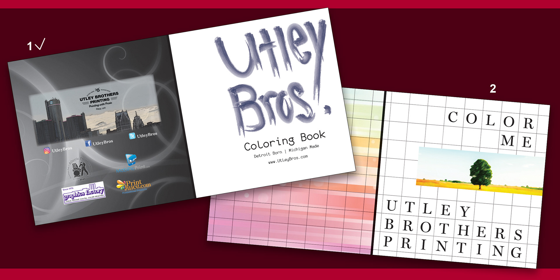 EACV Designs Utley Brothers Printing Coloring Book Cover