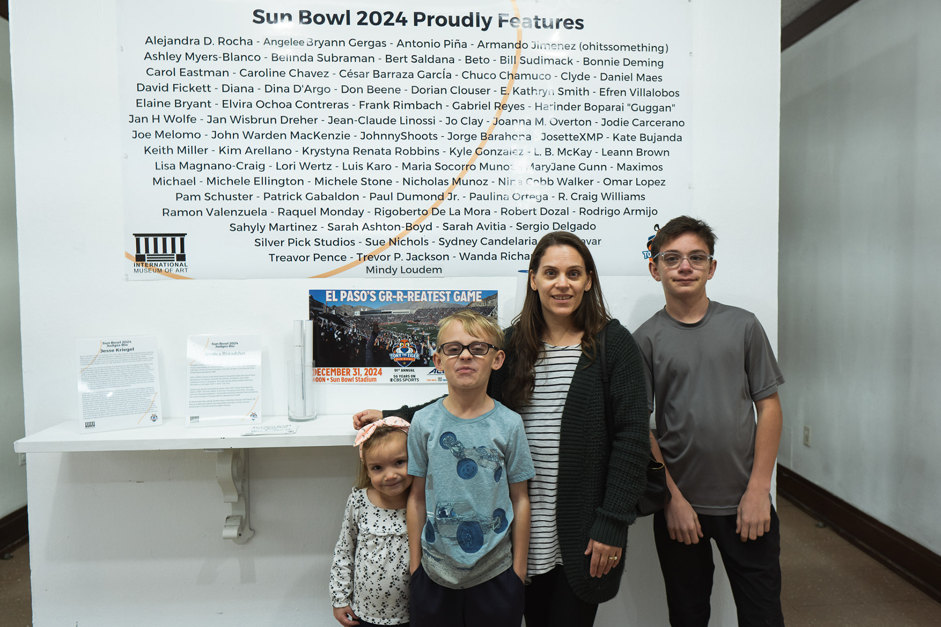 I had two of my photos on exhibit in a local art museum in their annual show called the Sun Bowl Art Exhibit