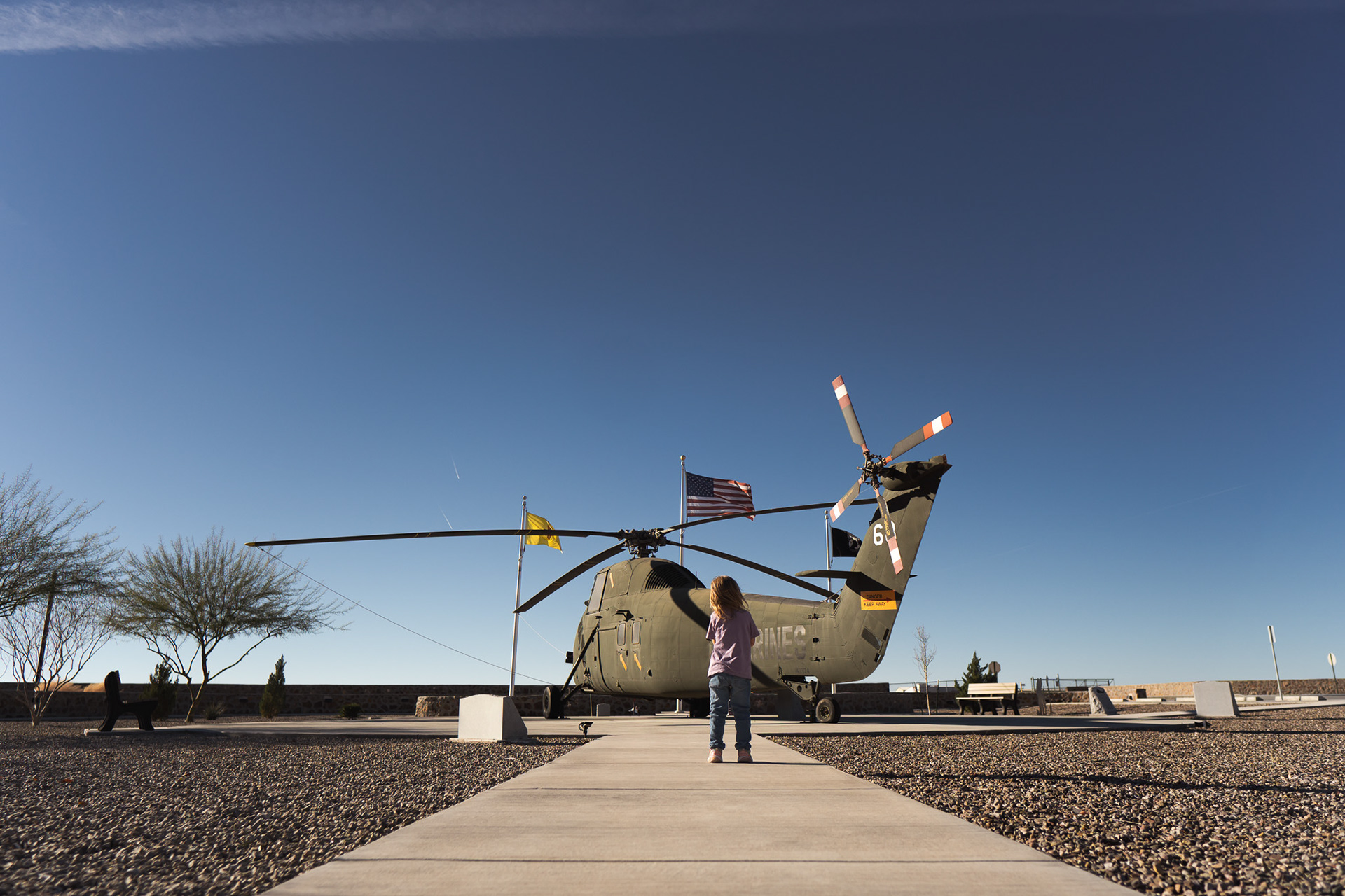 Outside memorial for the Vietnam War