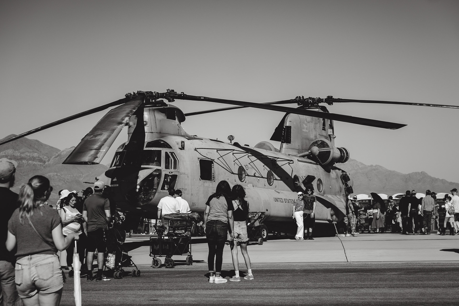 We attened an Air Show on the 12th of October, that was so much fun! We got to walk through this Chinook.