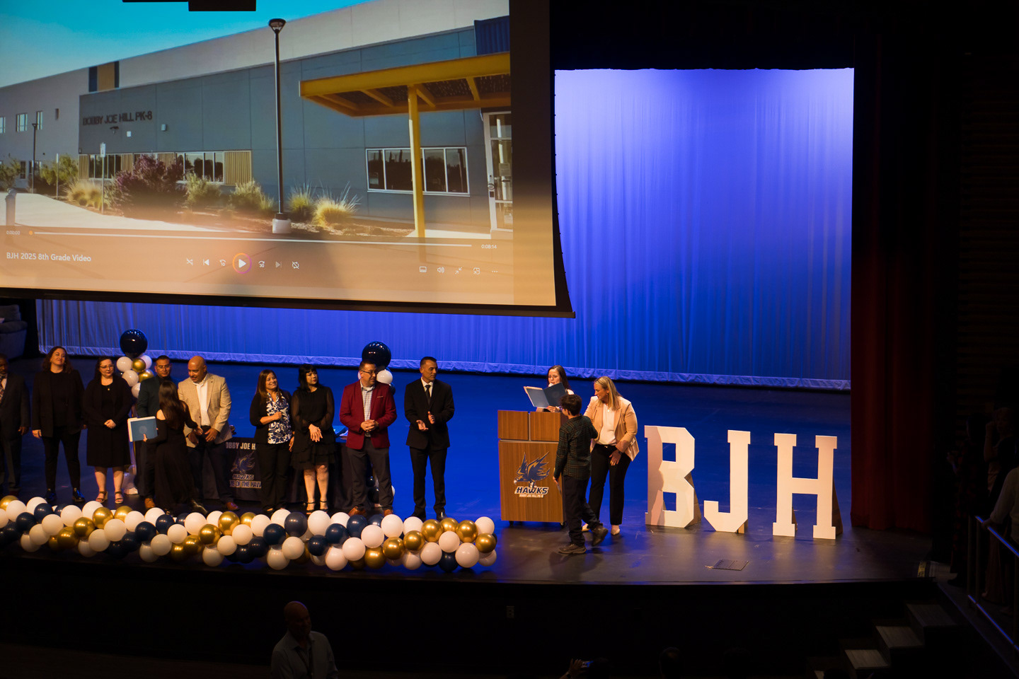 Liam's 8th grade graduation at the high school that he was about to attend in the Fall