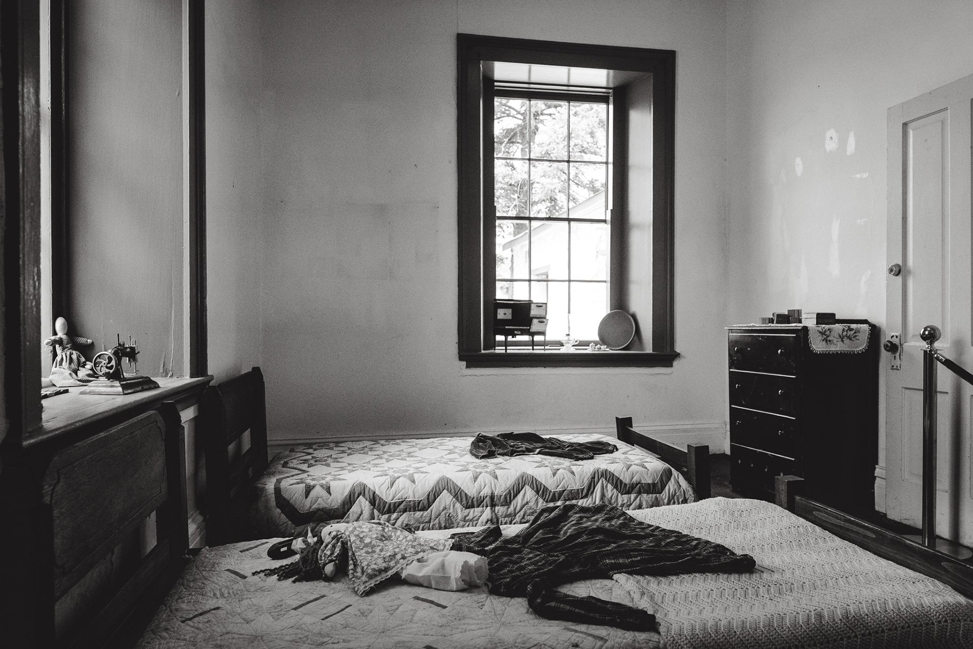 Inside an old officers quarters - children's room