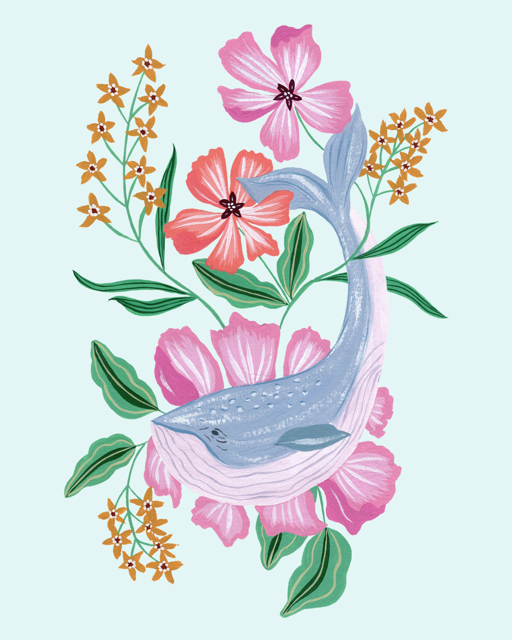 Floral Whale