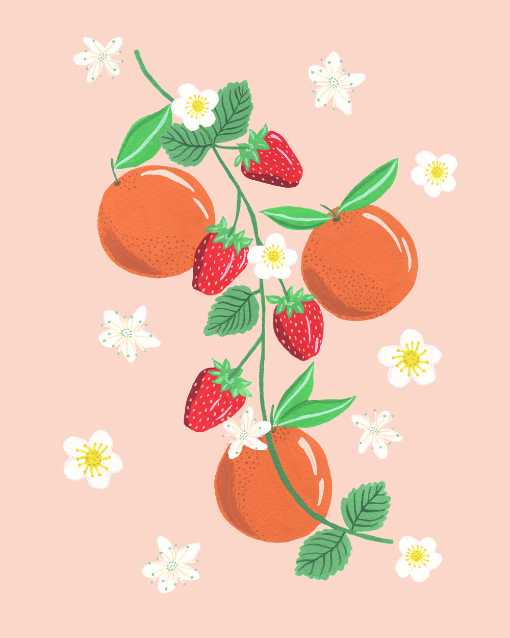 Orange and Strawberry