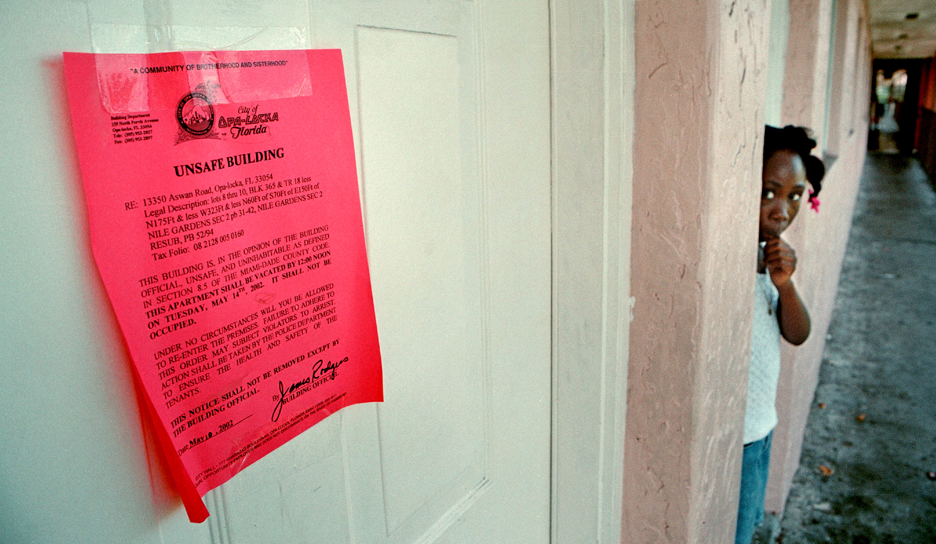 Apartment building deemed unsafe in Opa-locka, Fl.