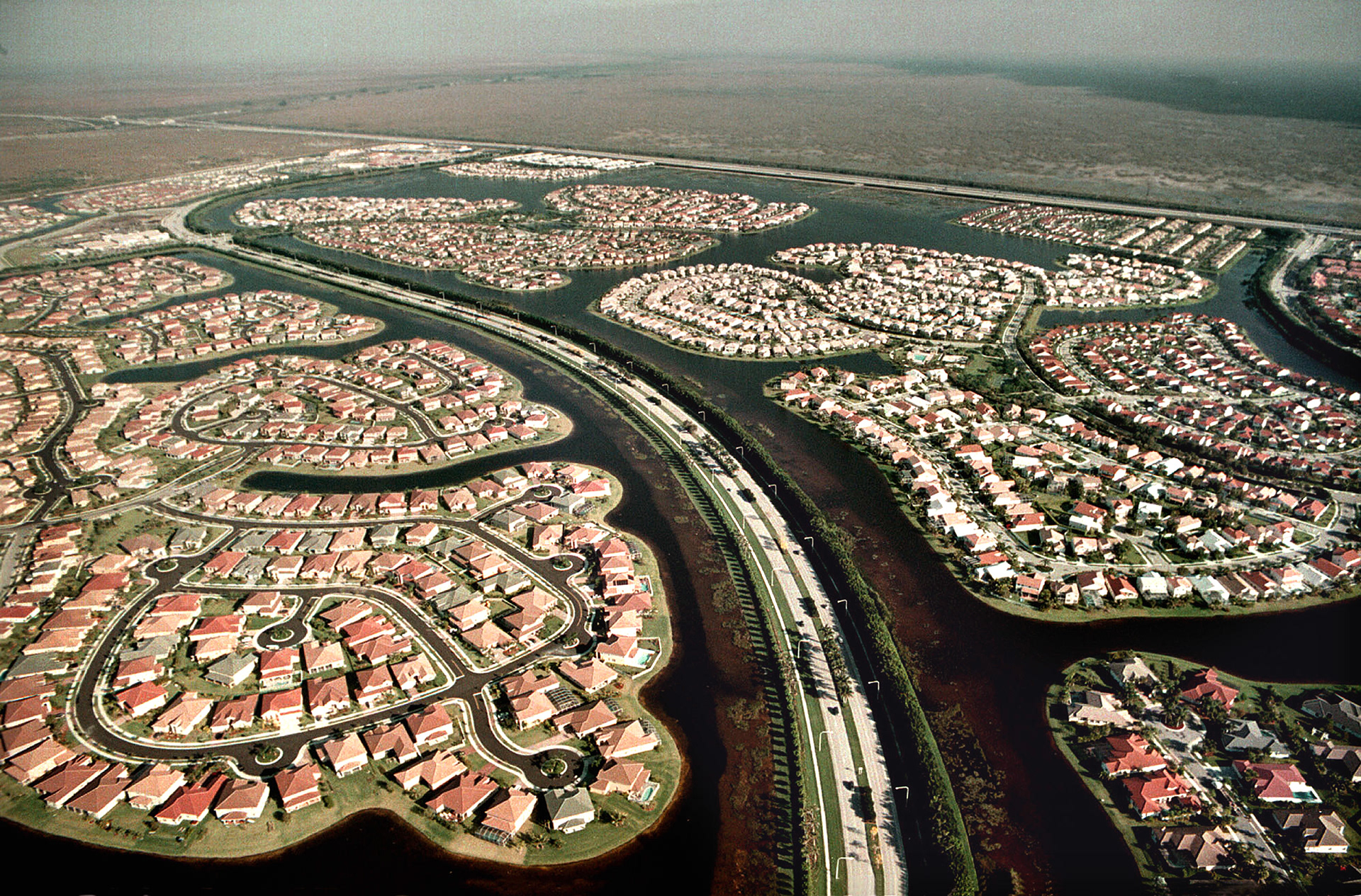 Broward County reaches build-out bordering Everglade National Park.