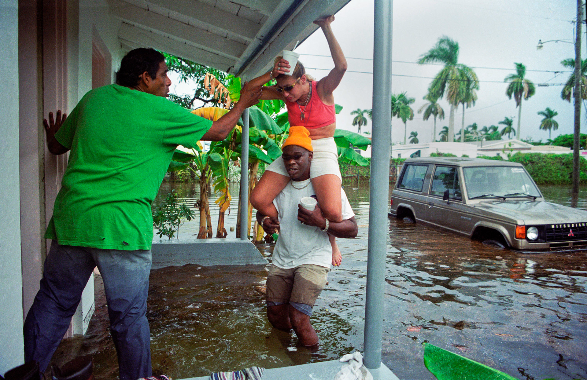Bruce Murphy carries Lynn Key back to her apartment after the “No Name Storm.”