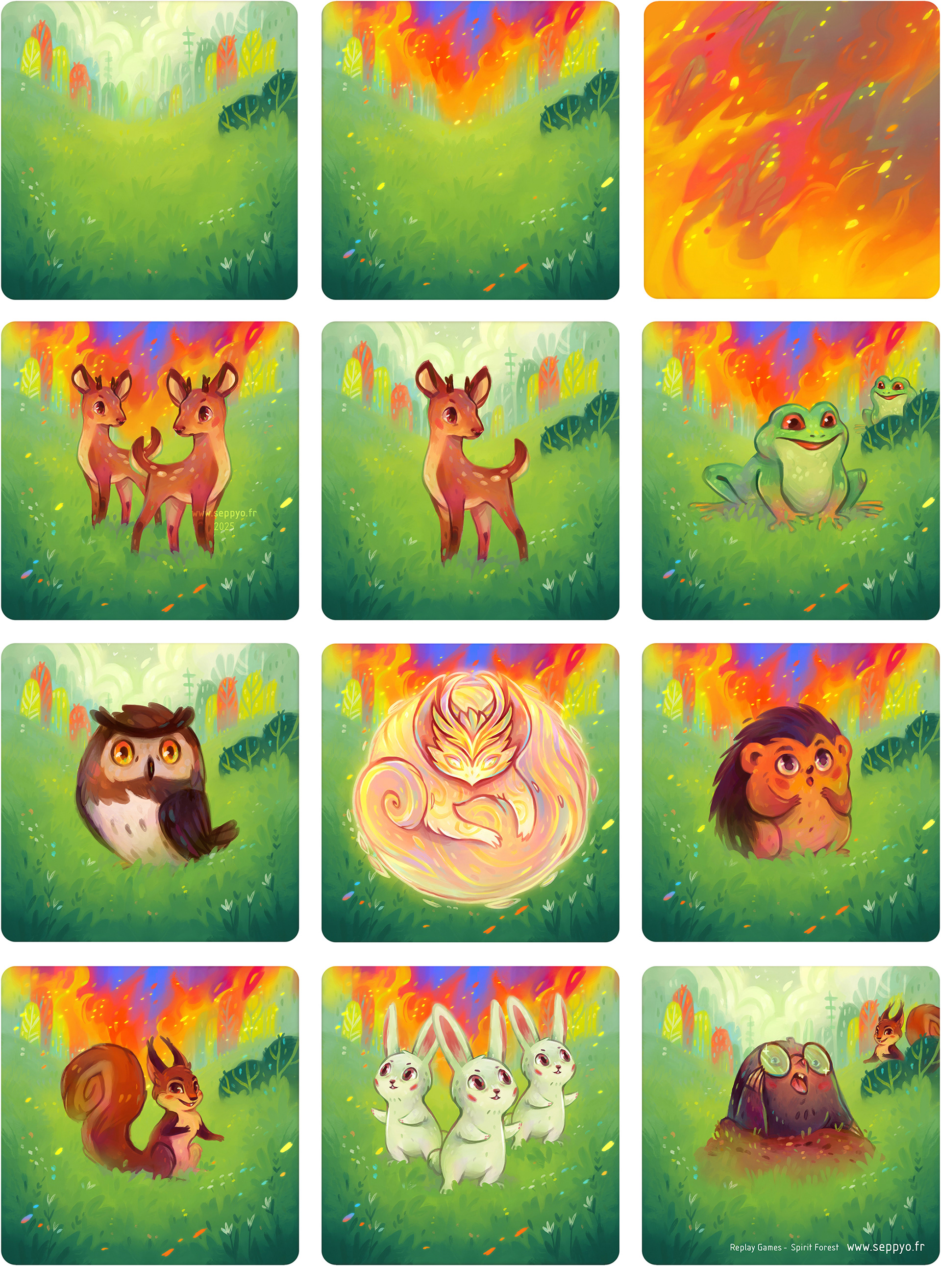 Board Game - Forest Spirit - tiles